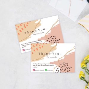 Custom Label Thank You Card Cstm.in