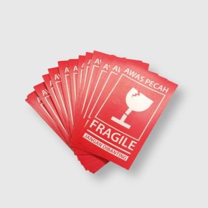 Sticker Fragile Cstm.in